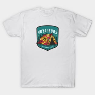 Voyageurs National Park Camping Bedge T-Shirt